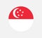 Original and simple Republic of Singapore flag isolated vector in official colors and Proportion Correctly The Singapore is a memb