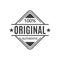 Original stamp or seal. 100% authentic typography print for t-shirt. High quality product icon, badge or label. Vector