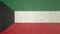 Original texture 3D image of the flag of Kuwait.