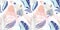 original trendy seamless artistic flower pattern, beautiful trop