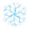 Original vector snowflake