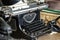 Original vintage typewriter used in 1940`s in Central Europe