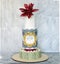 Original wedding three-tiered wedding cake with wafer flowers and birds