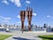 Original World Trade Center Beams Post 911 Memorial in New Jersey