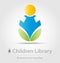 Originally created children library business icon