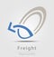 Originally created freight vector business icon