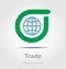 Originally created trade vector business icon