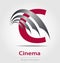 Originally designed cinema business vector logo/icon