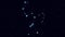 Orion constellation, gradually zooming rotating image with stars and outlines