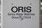 Oris watch Swiss logo brand and text sign manufacturer of luxurious mechanical watches