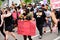 Orlando, FL, USA - JUNE 19, 2020: Black victims of police action in the USA. Protests and demonstrations against US