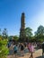 Orlando, Florida - May 09, 2018: Universal studios city walk. Lighthouse, entrance to Islands of Adventure at Orlando