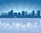 Orlando, Florida skyline city silhouette vector illustration