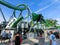 Orlando, Florida, USA - May 10, 2018: Incredible hulk coaster in Adventure Island of Universal Studios Orlando