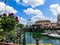 Orlando, Florida, USA - May 10, 2018: the jaws of a shark at park Universal Studios. Orlando is a theme park resort in