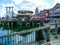 Orlando, Florida, USA - May 10, 2018: the jaws of a shark at park Universal Studios. Orlando is a theme park resort in