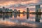 ORLANDO LAKE EOLA SUNSET REFLECTIONS