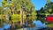 Orlando, October 1 2022 -Water surge Neighborhood Flooding by Hurricane Ian Central Florida Floods