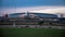 Orlando Soccer Stadium in Soweto at dusk