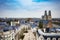 Orleans cityscape from Martroi square Sainte Croix