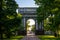 Orlov, Gatchina gate in Catherine park in summer, Tsarskoe Selo, Pushkin, St. Petersburg, Russia