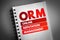 ORM - Online Reputation Management acronym