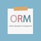 ORM Online Reputation Management written in notebook paper