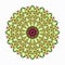 Ornament beautiful pattern with mandala illustration