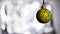 Ornament concept. Christmas decoration or toy for Christmas tree with shimmering details. Festive decoration for