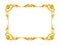 Ornament elements, vintage gold frame floral designs