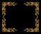 Ornament elements, vintage gold frame floral designs