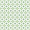 Ornament Irish style clover seamless pattern vector isolated on white background. Green leaves, and decorative clovers.