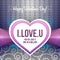 Ornament Valentine Greetings Card. Vector Elements. Isolated Love Celebration Design. EPS10