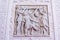 Ornamental allegoric bas-relief marble sculpture with childrens