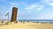 Ornamental architecture the wounded star on the beach of Barceloneta, Barcelona