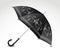 Ornamental black umbrella. Vector