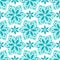 Ornamental blue floral background. Seamless pattern for textile design, prints for fabric and winter decoration