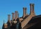 Ornamental brick chimneys