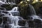 The Ornamental Cascade waterfall in Virginia Water, Surrey, UK