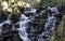 The Ornamental Cascade waterfall in Virginia Water, Surrey, UK