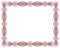 Ornamental Certificate Border Red