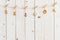 Ornamental christmas decoration hanging on wooden for christmas