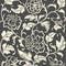 Ornamental colored antique floral pattern.