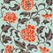 Ornamental colored antique floral pattern. Vector illustration