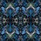 Ornamental Colourful Seamless High Resolution Pattern in blue and green