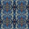 Ornamental Colourful Seamless High Resolution Pattern in blue, red and white