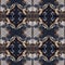 Ornamental Colourful Seamless High Resolution Pattern in blue and warm brown
