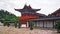 Ornamental courtyard of palace in lijiang, china