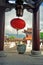 Ornamental courtyard of palace in lijiang, china