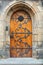 Ornamental doorway of the Gothic Cathedral of Saints Vitus, Prague Castle, Czech Republic